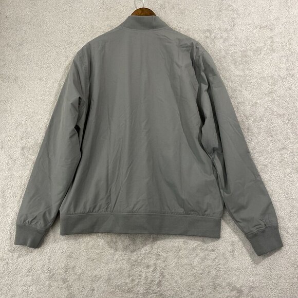NWOT Banana Republic Mens XL Gray Lightweight Bomber Jacket 100% Polyester - Picture 3 of 9